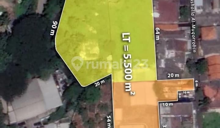 Dijual Tanah Zona Campuran Jl Warung Buncit Raya, Jaksel