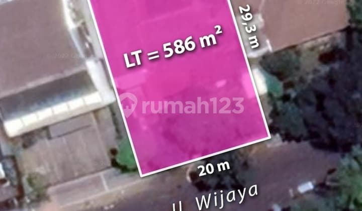 Dijual Tanah di Jl Wijaya 1 , Petogogan, Kebayoran Baru