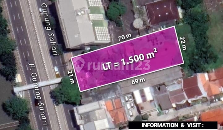 Dijual Tanah Strategis At Jl Gunung Sahari Raya, Jakpus