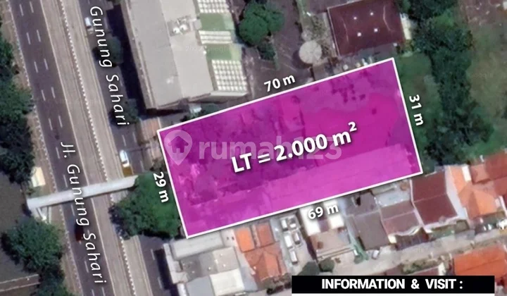 For Sale Land with Building Bonus at Jl Gunung Sahari Raya, Central Jakarta For Sale Land with Building Bonus at Jl Gunung Sahari Raya, Central Jakarta
