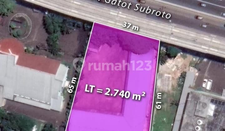 Tanah Bonus Bangunan At Jl Gatot Subroto, Jaksel