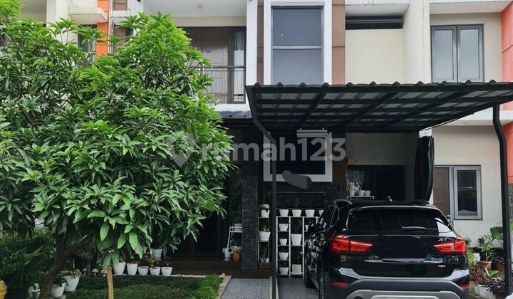 Rumah Cantik 2 Lantai Semi Furnished di Dalam Cluster Elite Raffles Hills Cibubur