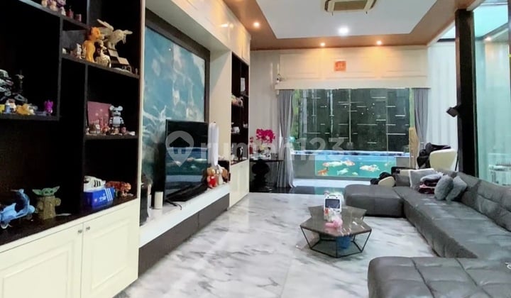 Murah Rumah Mewah Semi Furnished Lt 350 M2 Cluster Greenwich Bsd Tangerang