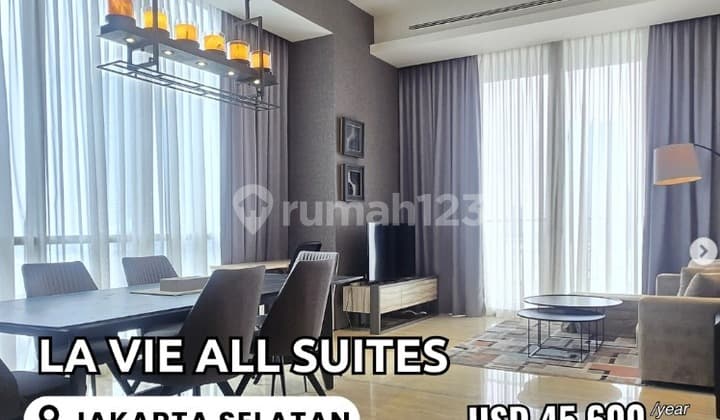 Disewa Apartemen LaVie all suites 3BR uk177m2Furnsihed at Jakarta Selatan