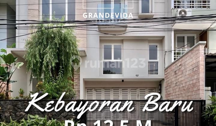 RUMAH DIJUAL DI KEBAYORAN BARU LINGKUNGAN AMAN DAN TENANG DESIGN MODERN