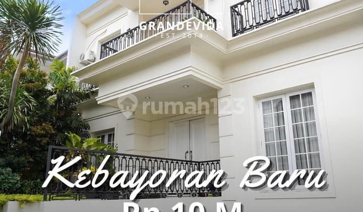 RUMAH DIJUAL DI KEBAYORAN BARU BANGUNAN TERAWAT DAM SIAP HUNI AREA PERUMAHAN