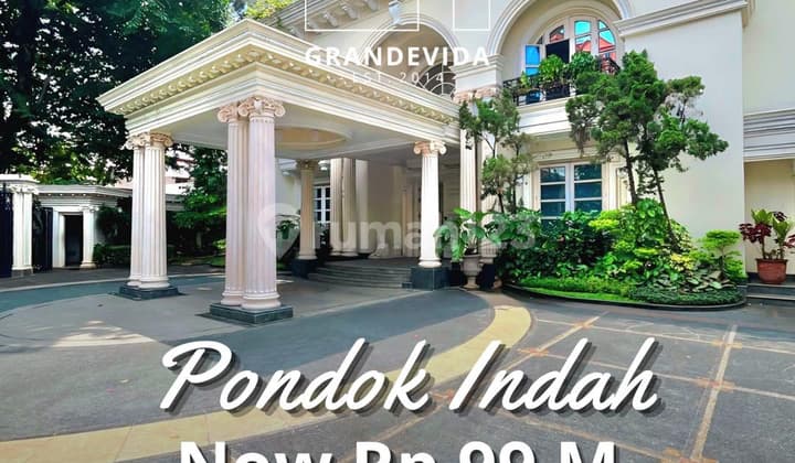 SUPER MEWAH RUMAH DI PONDOK INDAH TANAH DAN BANGUNAN BESAR ROOFTOP VIEW GOLF