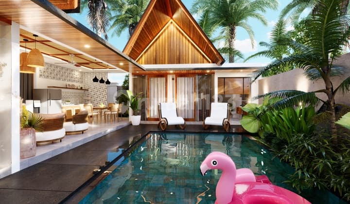 Leasehold 25 Y Brand New 2 Bed Rooom Minimalist Modern Style At Seminyak