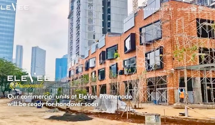 Baru! Ruko Elevee Promenade! Area Super Prime di Downtown Center Alam Sutera! Captive Market Sangat Tinggi Berada Tepat Dibawah Apartemen Elevee! Investor Wajib Punya!
