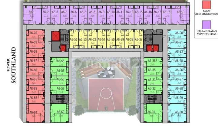 1142. Dijual Cepat Apartemen Amega Crown Residence Waru Sidoarjo