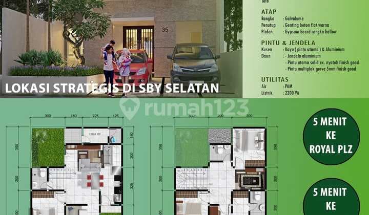 Dijual Rumah Baru Di Karah Tama Asri I, Surabaya Selatan