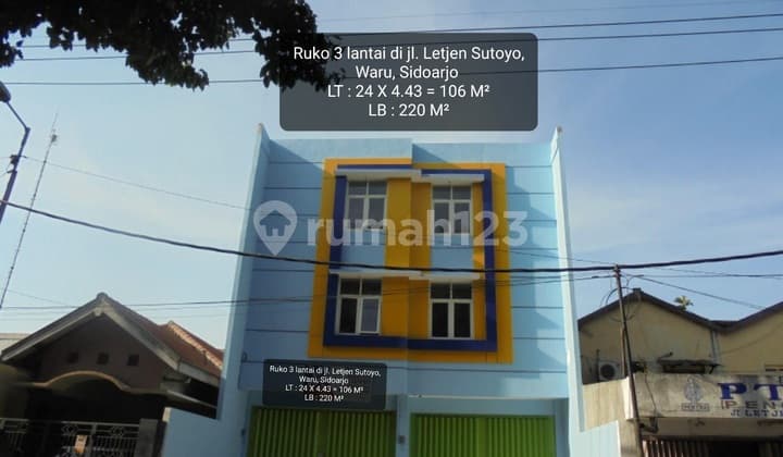 Ruko di Jl. Letjen Sutoyo , Waru, Sidoarjo.