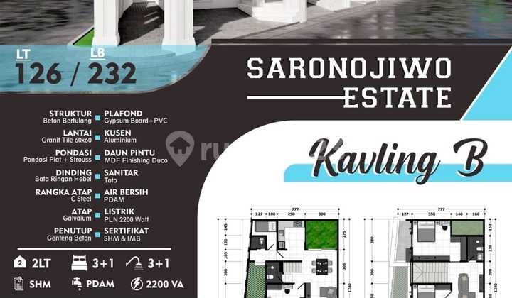 Dijual 5 Rumah Saronojiwo Estate, Progress Bangun Di Surabaya