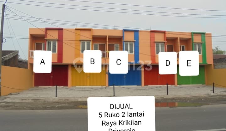 Dijual Ruko 2 Lantai, Jl. Raya Krikilan Driyorejo, Gresik.