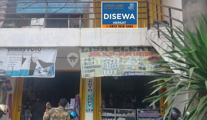 Disewakan Ruko Lantai 2 dekat Pasar Arinda Pondok Aren Tangsel