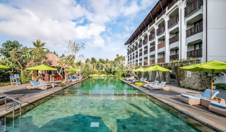 Bangunan Hotel&Resort Bintang 5 Ubud Bali LT 15.104M2 Good Invest
