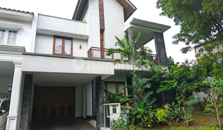 Rumah Asri 2 Lantai di Bintaro Sektor 7 Perumahan Kebayoran Village Tangerang Selatan LT 476M2 Cash Only