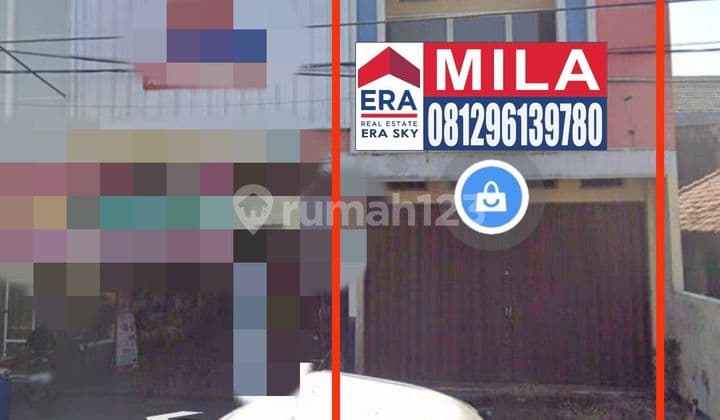 Two-story shophouse on Agus Salim Street near the Bekasi project.