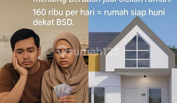 Jual Rumah Dekat Stasiun Cisauk 1Km Depan Serpong Garden