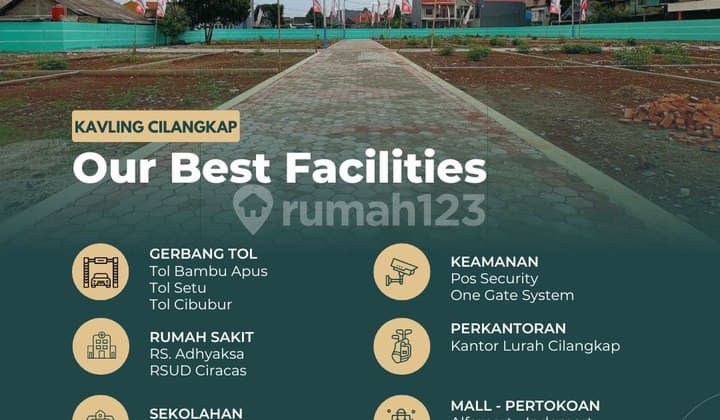 Jual Tanah SHM Cilangkap, Jakarta Timur Bebas Banjir 100 meter