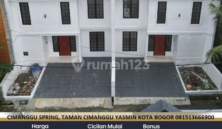 Jual Rumah di Cimanggu Taman Yasmin Bogor Dekat Tol Jalan baru