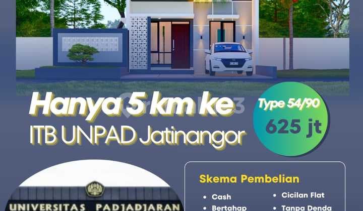 Rumah Scandinavian 2 Lantai Dekat Kampus UNPAD ITB Jatinangor