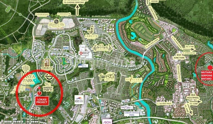 Jual Rumah di Bintaro BSD Tangerang Selatan SHM DEkat Tol Serpong