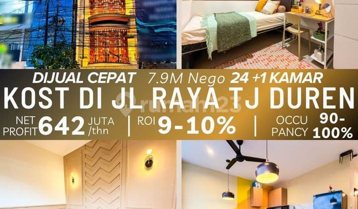 Jual Rumah Kos Jakarta di Tanjung Duren Full Furniture Mewah