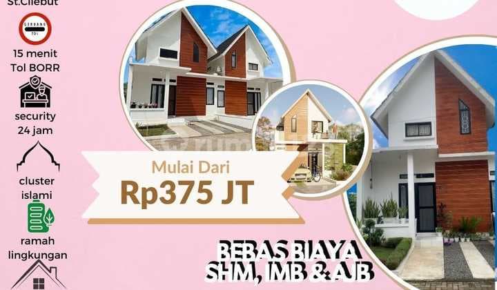 Jual Rumah di cilebut Tanah Sereal Kota Bogor Kontruksi Tahan Gempa