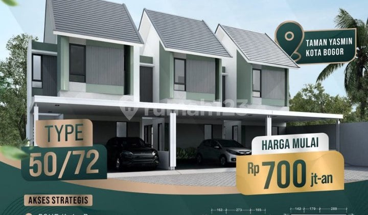 Rumah di Royal Bestari Yasmin Bogor Dekat Tol dan STasiun