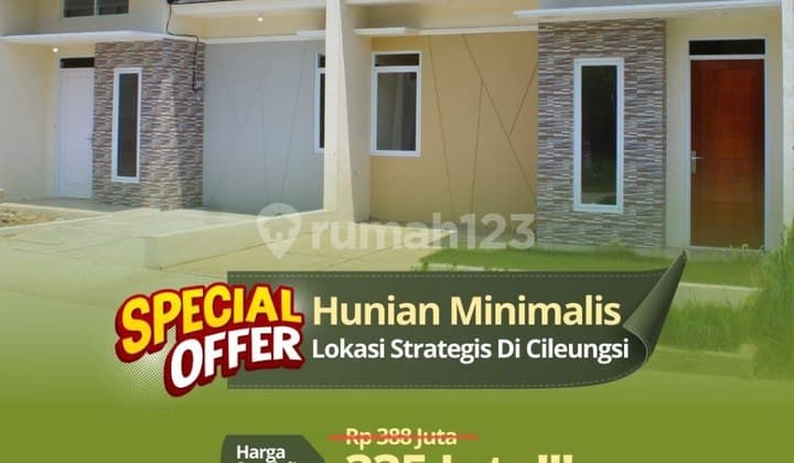 Promo Rumah di Cileungsi Cibubur Akses Tol Kota Wisata