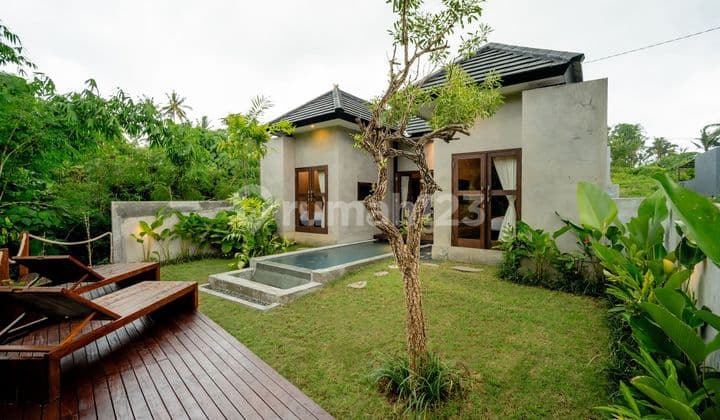 Minimum 5 Years Rental, Beautiful Villa With River & Jungle View In Saba, Gianyar