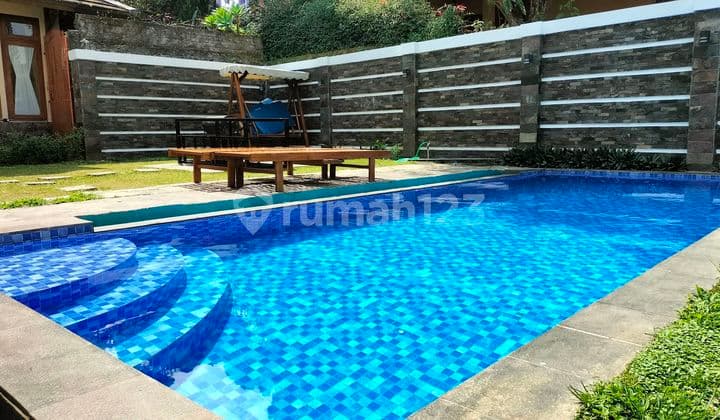 For Sale Cheap Villa With Private Swimming Pool Near Cisarua Tourism Area Lembang North Bandung