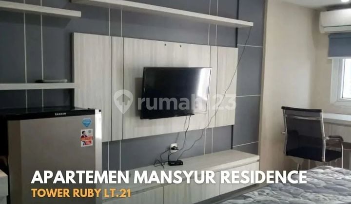 Disewa Apartemen Mansyur Residence Tower Ruby Type Studio