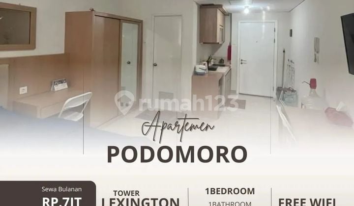 Disewa Apartemen Podomoro Medan Tower Lexington Type Studio