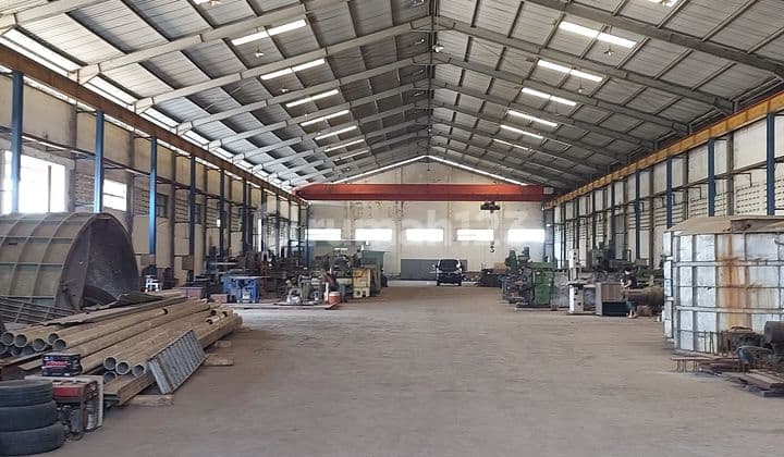 Lahan Pabrik ( Tanah + Bangunan ) Nol Jalan Raya Provinsi Krian - Mojosari, Ngrame, Kec. Pungging, Kab. Mojokerto, Jawa Timur. Akses Nol Jalan Raya Provinsi Truk Trailer 40"