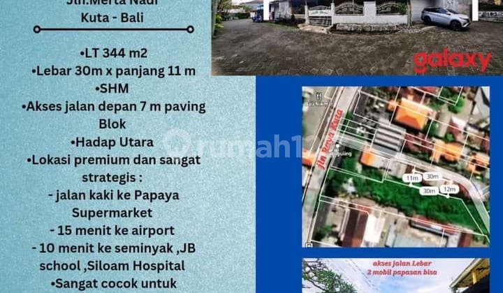 Rumah Dijual di Jalan Merta Nadi, Kuta, Bali