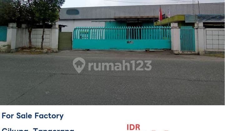 Gudang 14018 m2 Cash Only cikupa Kawasan Industri