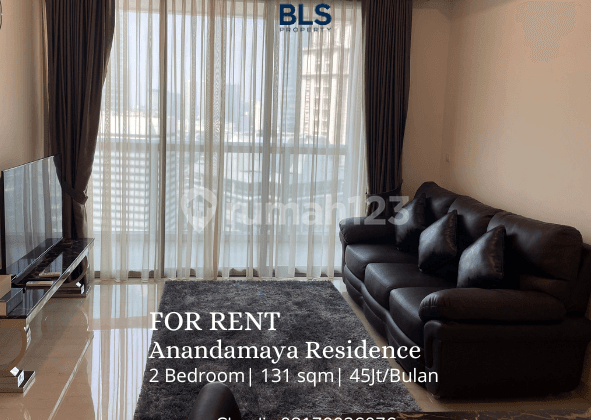 For Rent Apartment Anandamaya Residence 2Br