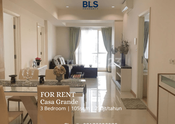 FOR RENT Apartment Casagrande 3BR