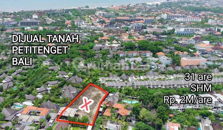 Dijual Tanah Cepat Area Luxury Villa Siap Bangun Petitenget Bali