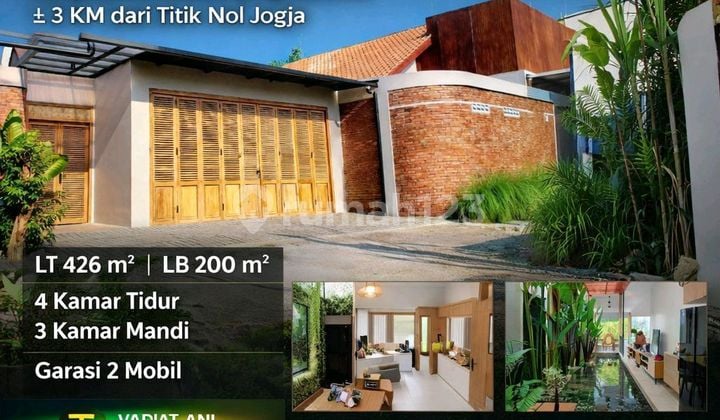 Villa Modern Tropical Dijualtengah Kota Jogja - Siap Huni - Investasi Premium