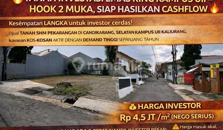 :Fire: Gold Investment Land Near UII Campus - Hook 2 Facades, Ready to Generate Cashflow :Fire: :Fire: Gold Investment Land Near UII Campus - Hook 2 Facades, Ready to Generate Cashflow :Fire: