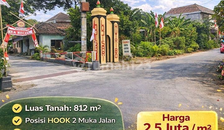 Dijual Tanah Hook Tegaltirto Berbah Sleman - SHM Pekarangan