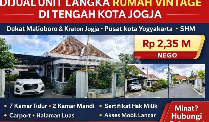 Dijual Rumah Investasi Langka - Pusat Kota Yogyakarta Dijual Rumah Investasi Langka - Pusat Kota Yogyakarta