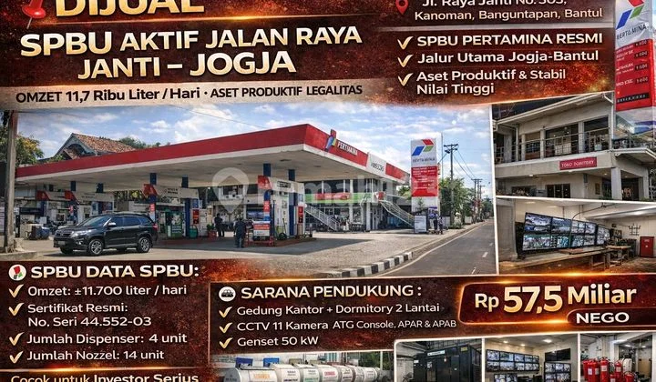 Dijual Spbu Aktif Jalan Raya Janti - Omzet Tinggi, Legal Lengkap Dijual Spbu Aktif Jalan Raya Janti - Omzet Tinggi, Legal Lengkap