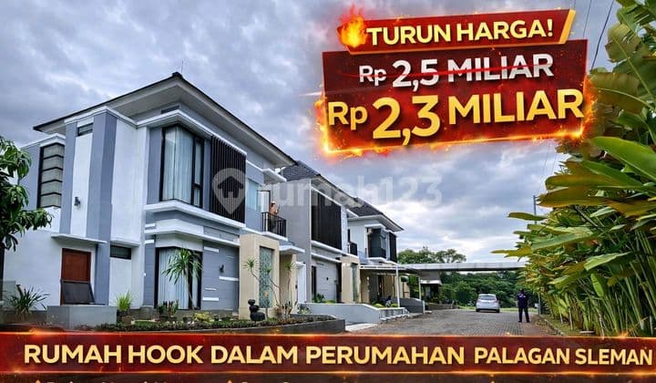 Rumah Hook Dalam Perumahan Palagan Sleman, Dekat Hotel Hyatt - Turun Harga