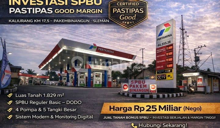 For Sale SPBU Pastipas 44.555.38 - Kaliurang Km 17.5 - High Turnover
