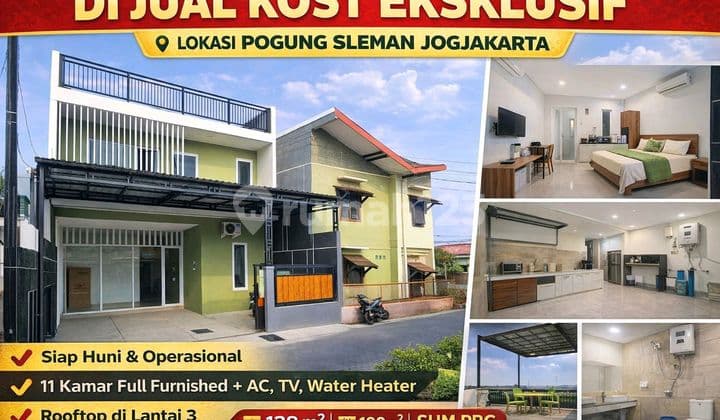Dijual Kost Eksklusif Siap Operasional - Pogung Slemanfull Furnished | Dekat Kawasan Kampus | Potensi Income Tinggi