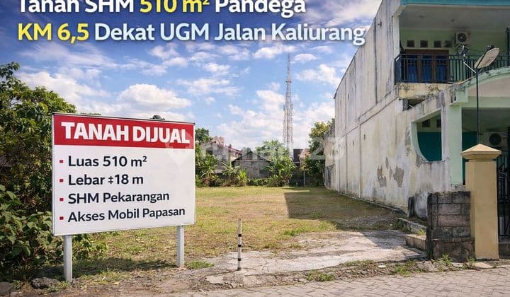 Tanah Investasi 510 M² Pandega Km 6,5 Dekat Ugm SHM